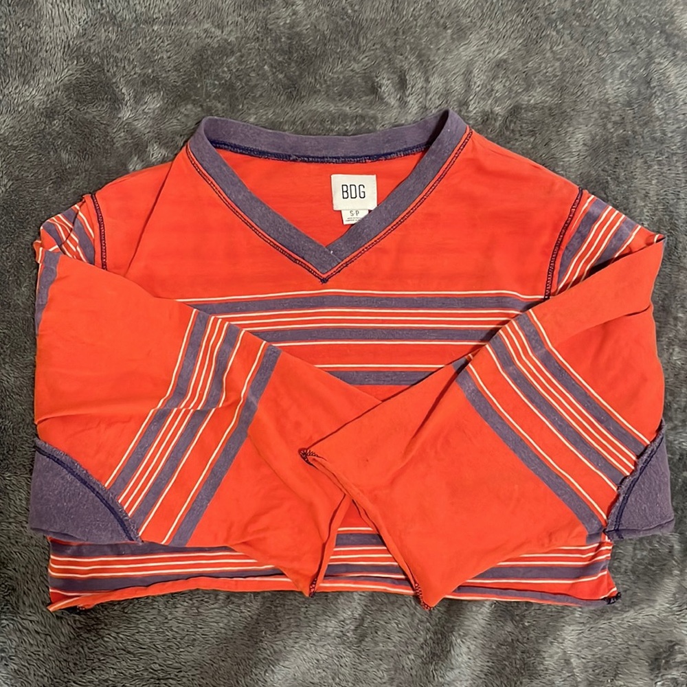 urban outfitters BDG slouchy half sleeve crop top
